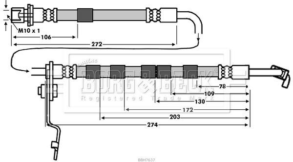 BORG & BECK Jarruletku BBH7637